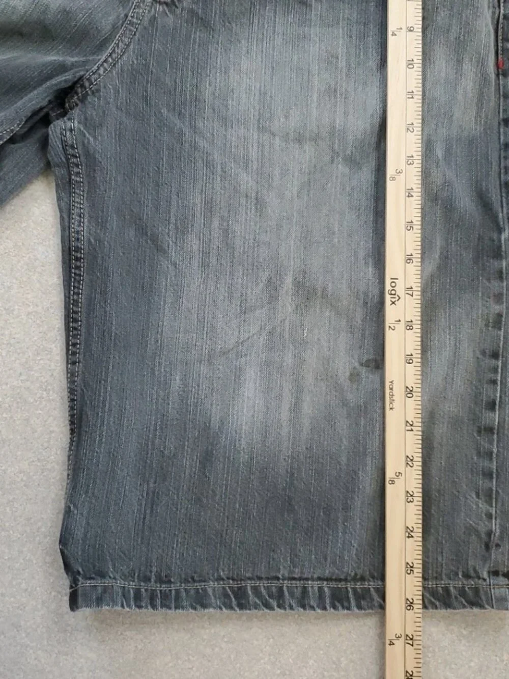 Mecca Denim Shorts Mens 36 (38) Black Jean Rap Baggy Streetwear Urban 90's Y2K